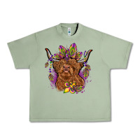 Oil Green mardi gras cow Urban Heavy Tee - OliviaCreatesArt