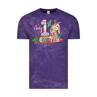 Cloud Purple My first Easter Day Vintage Tee - CowGirlArtShop