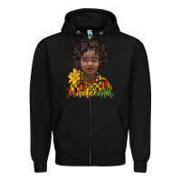 Black juneteenth black boy Zipper Hoodie - BarkalooDesign
