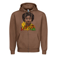 Chestnut juneteenth black boy Zipper Hoodie - BarkalooDesign