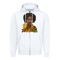 White juneteenth black boy Zipper Hoodie - BarkalooDesign