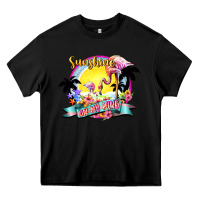 Black sunshine on my mind Heavy Core Tee - NancyCooperArtShop