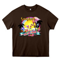 Chocolate Brown sunshine on my mind Heavy Core Tee - NancyCooperArtShop