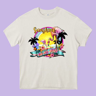 Sunshine On My Mind Heavy Core Tee Designed By Nancycooperartshop