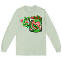 Matcha Cactus Coffee cup Long Sleeve Tee - FaDigitalArtStudio