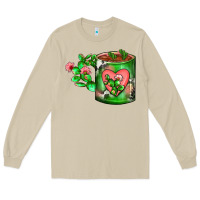 Mushroom Cactus Coffee cup Long Sleeve Tee - FaDigitalArtStudio
