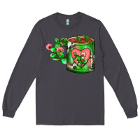 Smoke Cactus Coffee cup Long Sleeve Tee - FaDigitalArtStudio
