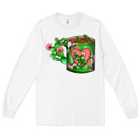 White Cactus Coffee cup Long Sleeve Tee - FaDigitalArtStudio