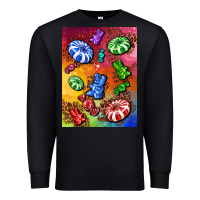 Black candies  air freshener Premium Sweatshirt - AdoDesignShop