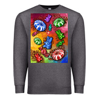 Charcoal Heather candies  air freshener Premium Sweatshirt - AdoDesignShop