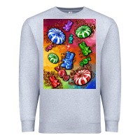 Heather Grey candies  air freshener Premium Sweatshirt - AdoDesignShop