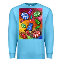 Ocean Blue candies  air freshener Premium Sweatshirt - AdoDesignShop