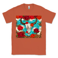 Copper bull skull rose Classic Tee - TumblerDesignByShophia