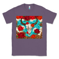 Lavender bull skull rose Classic Tee - TumblerDesignByShophia