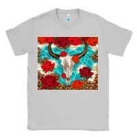 Moon Dust bull skull rose Classic Tee - TumblerDesignByShophia
