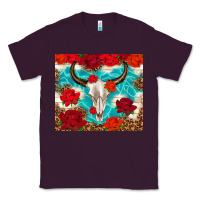 Plum bull skull rose Classic Tee - TumblerDesignByShophia