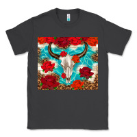 Smoke bull skull rose Classic Tee - TumblerDesignByShophia