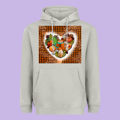 Western Fall Heart Heavyweight Hoodie Designed By Adodesignshop