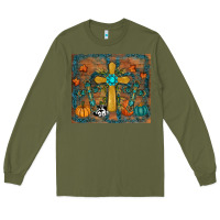 Army Green fall cross tumbler Long Sleeve Tee - RanaPortraitStore