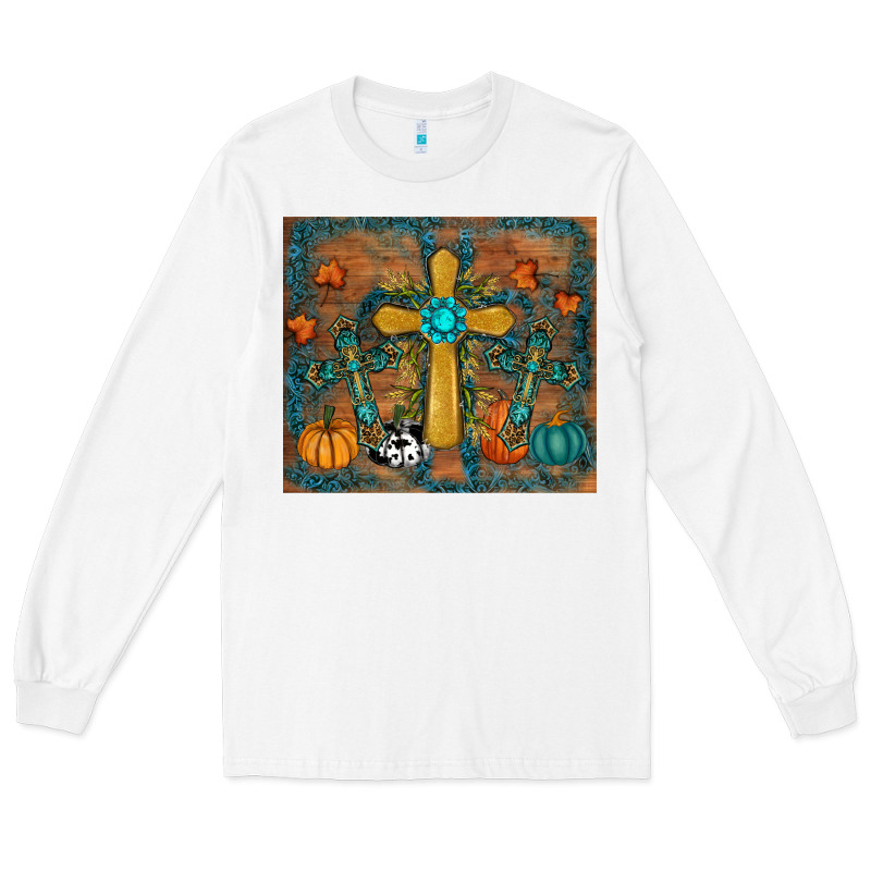 Fall Cross Tumbler Long Sleeve Tee by RanaPortraitStore | Teevron
