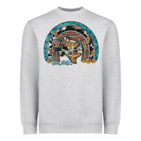 Texas Map Sunflower Leopard Cowhide Aztec Turquoise Gemstone Rainbow Heavyweight Sweatshirt | Teevron