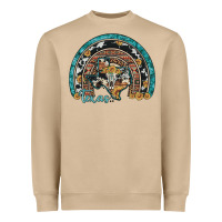 Mushroom texas map sunflower leopard cowhide aztec turquoise gemstone rainbow Heavyweight Sweatshirt - Artiststas