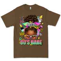 Cacao 80's babe afro messy bun Premium Tee - texasbilliewilder