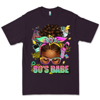 Plum 80's babe afro messy bun Premium Tee - texasbilliewilder