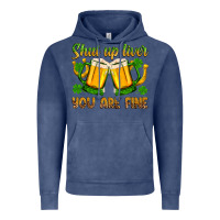 Vintage Denim St. Patrick’s Day shut up liver you are fine Vintage Hoodie - OliviaCreatesArt