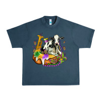 Midnight Navy holstein mardi gras Urban Heavy Tee - OliviaCreatesArt