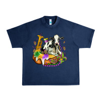 Navy holstein mardi gras Urban Heavy Tee - OliviaCreatesArt