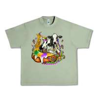 Oil Green holstein mardi gras Urban Heavy Tee - OliviaCreatesArt