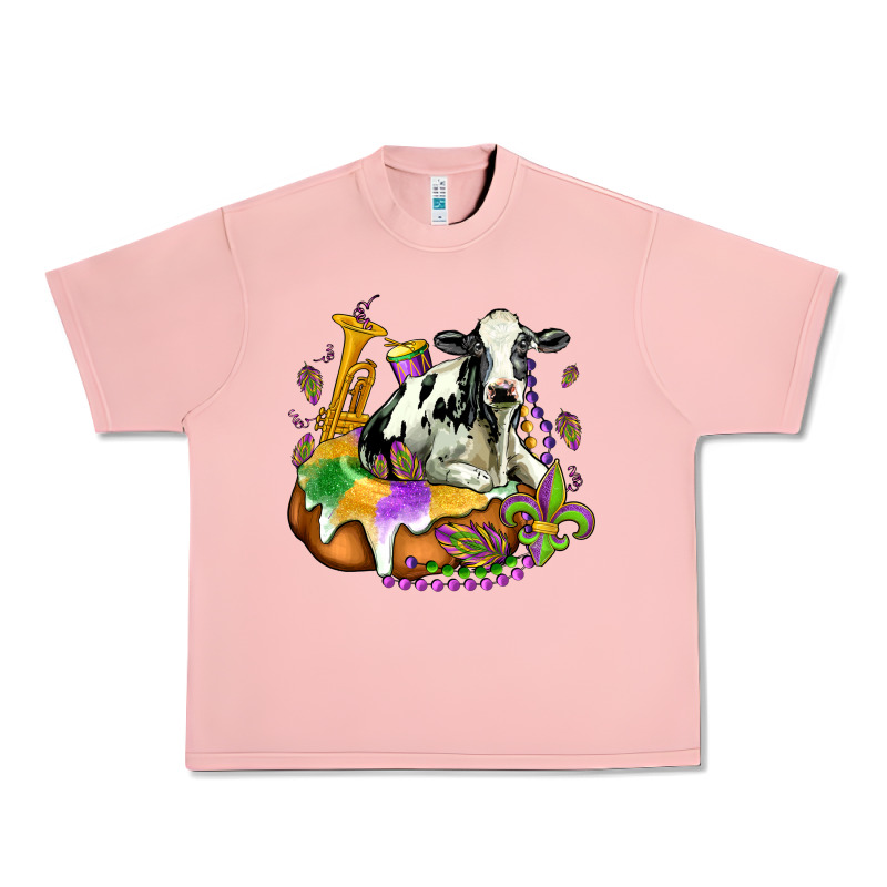 Holstein Mardi Gras Urban Heavy Tee by OliviaCreatesArt | Teevron