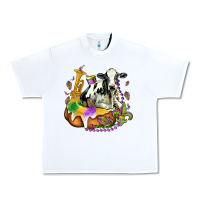 White holstein mardi gras Urban Heavy Tee - OliviaCreatesArt
