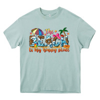 Arona the beach is my happy place Heavy Core Tee - NancyCooperArtShop