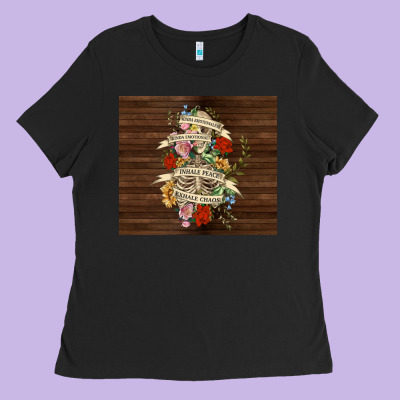 Kinda Emotional With Skeleton Ladies Tee Designed By Tumblerdesignbyshophia