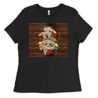 Black kinda emotional with skeleton Ladies Tee - TumblerDesignByShophia
