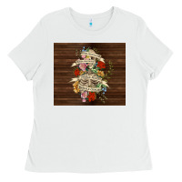 White kinda emotional with skeleton Ladies Tee - TumblerDesignByShophia
