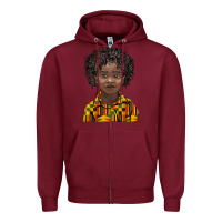 Burgundy black boy Zipper Hoodie - BarkalooDesign
