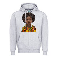 Heather Grey black boy Zipper Hoodie - BarkalooDesign