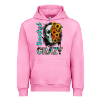 Fuchsia Pink beautiful crazy skull Urban Hoodie - JahusDesignShop