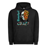 Pigment Black beautiful crazy skull Urban Hoodie - JahusDesignShop
