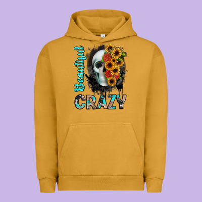Beautiful Crazy Skull Urban Hoodie Designed By Jahusdesignshop