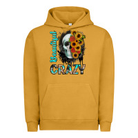 Pigment Peanut Butter beautiful crazy skull Urban Hoodie - JahusDesignShop