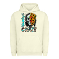 Pigment Pistachio beautiful crazy skull Urban Hoodie - JahusDesignShop