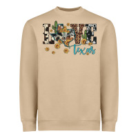 Mushroom love texas map sunflower cactus cowhide leopard Heavyweight Sweatshirt - Artiststas