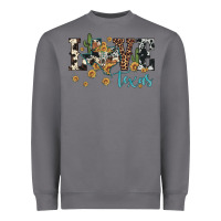 Storm love texas map sunflower cactus cowhide leopard Heavyweight Sweatshirt - Artiststas