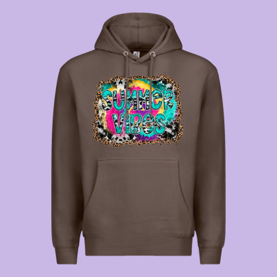 Summer Vibes Premium Hoodie Designed By Cowhidedigitalart