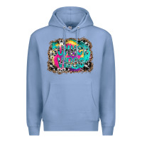 Colony Blue Summer Vibes Premium Hoodie - CowhideDigitalArt