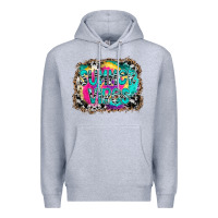 Heather Grey Summer Vibes Premium Hoodie - CowhideDigitalArt